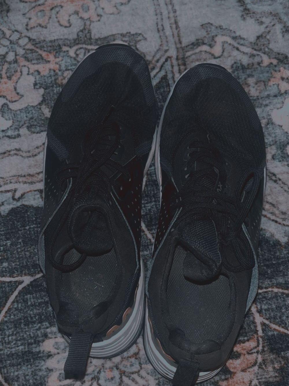Men's Black Athletic Running Shoes - Lightweight Comfort